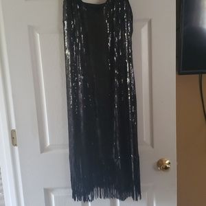 Black sequence dress